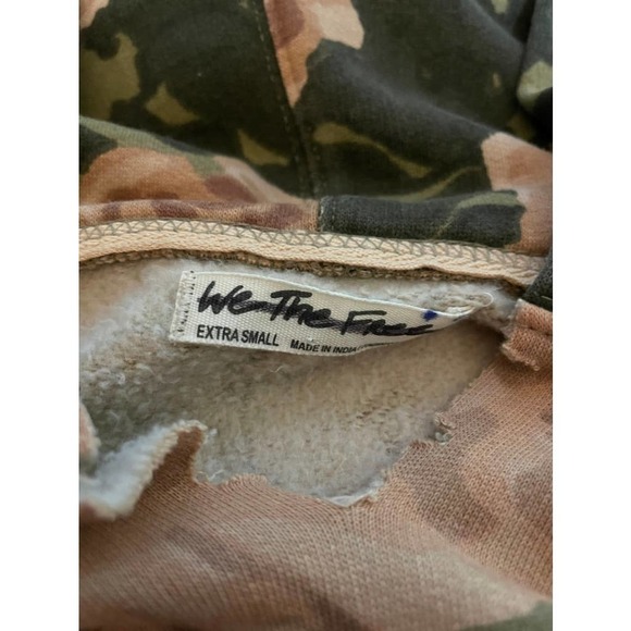 Free People It's A Vibe Printed Hoodie Floral XS NEW - Picture 5 of 5